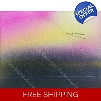 Night Sky Sunset Pink yellow 332