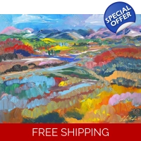 Pastel Landscape Abstract 214