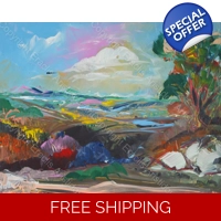 Pastel Landscape Abstract 218