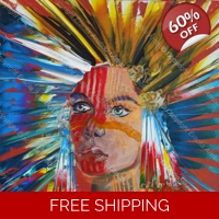 Portrait Punk War Flower 611