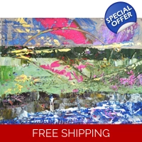 Rainbow Abstract Landscape 312 Ac..