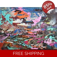 Rainbow Abstract Landscape 351