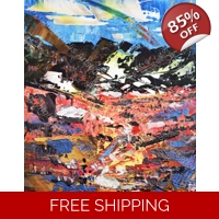 Rainbow Abstract Landscape 361