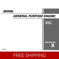 HONDA GX SERIES -GX120T T2 CODE GCAAT GCAAN GCAAB GCBNT PARTS MANUAL