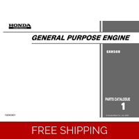 HONDA GXH SERIES GXH50U CODE GCAFK PARTS MANUAL