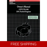 HONDA GXV SERIES GXV270 OPERATORS SERVICE MANUAL