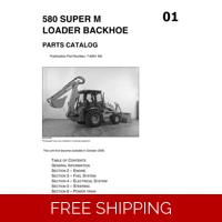 CASE 580 SUPER M BACKHOE LOADER PARTS MANUAL