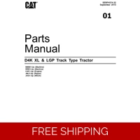 01 CATERPILLAR D4K XL & LGP TRACK-TYPE DOZER PARTS MANUAL