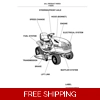 KUBOTA-GARDEN TRACTOR T1870 PARTS MANUAL