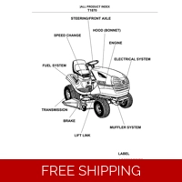 KUBOTA-GARDEN TRACTOR T1870 PARTS MANUAL