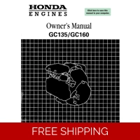 HONDA GC SERIES ENGINES GC135 OWNERS SERVICE MANUAL