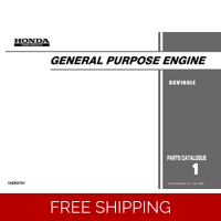 HONDA GCV SERIES -GCV160LE CODE GJAAE PARTS MANUAL