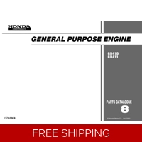 HONDA GD SERIES -GD410 411 CODE GPA GPAC PARTS MANUAL