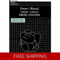 HONDA GD SERIES -GD320 OPERATORS SERVICE MANUAL