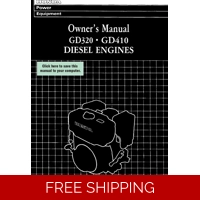 HONDA GD SERIES -GD410 OPERATORS SERVICE MANUAL