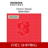 HONDA GX SERIES -GX22 OWNERS SERVICE MANUAL