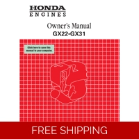 HONDA GX SERIES -GX22 OWNERS SERVICE MANUAL