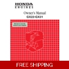 HONDA GX SERIES -GX31 OWNERS SERVICE MANUAL