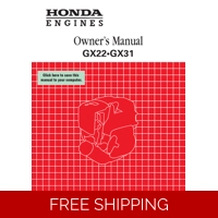 HONDA GX SERIES -GX31 OWNERS SERVICE MANUAL