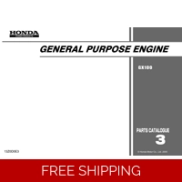 HONDA GX SERIES -GX100 CODE GCANM PARTS MANUAL