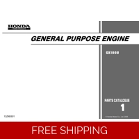 HONDA GX SERIES -GX100U CODE GCAGK PARTS MANUAL