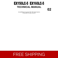 HITACHI EX 150LC-5 , EX 160LC-5 TECHNICAL MANUALS