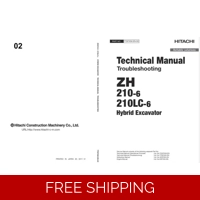 HITACHI ZH210-6 ZH210LC-6 HYBRID EXCAVATOR TECHNICAL TROUBLESHOOTING MANUAL