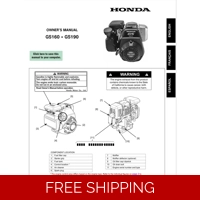 HONDA GS SERIES -GS160 OPERATORS SERVICE MANUAL