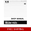 KAWASAKI 60ZII WHEEL LOADER WORKSHOP REPAIR MANUAL