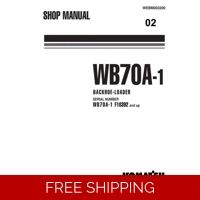 KOMATSU WB70A-1 ITALY BACKHOE LOADER WORKSHOP MANUAL