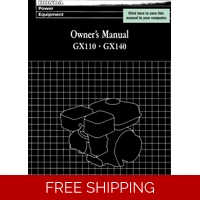 HONDA GX SERIES -GX140 OWNERS SERVICE MANUAL