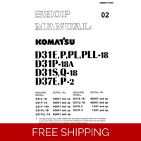 KOMATSU D31E-18, D31P-18, D31S-18, D31Q-18 SERIES JAPAN BULLDOZER WORKSHOP MANUAL