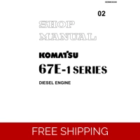 KOMATSU 3D67E-1 ENGINE SERIES WORKSHOP MANUAL