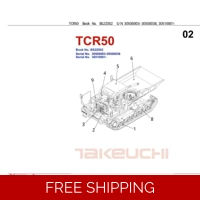 TAKEUCHI TCR50 CRAWLER DUMPER PARTS CATALOG