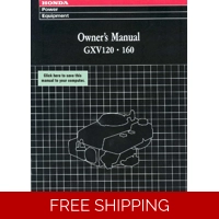 HONDA GXV SERIES GXV120 OPERATORS SERVICE MANUAL