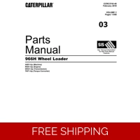03 CATERPILLAR 966H WHEEL LOADER PARTS MANUAL