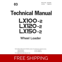 HITACHI LX100-2, LX120-2, LX150-2 WHEEL LOADER TECHNICAL MANUAL
