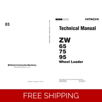 HITACHI ZW 65-75-95 WHEEL LOADER TECHNICAL MANUAL