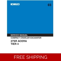 KOBELCO 27SR ACERA TIER 4 SERVICE REPAIR MANUAL