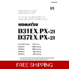 KOMATSU D31EX-21, D31PX-21, D37EX-21, D37PX-21 BULLDOZER WORKSHOP MANUAL