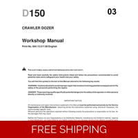 NEW HOLLAND D150 CRAWLER DOZER WORKSHOP MANUAL