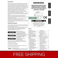 HONDA GXV SERIES GXV390 OPERATORS SERVICE MANUAL