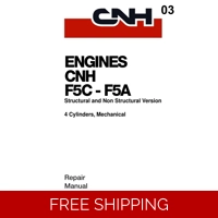 03 NEW HOLLAND CNH F5C F5A ENGINES WORKSHOP REPAIR MANUAL