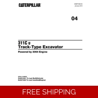 04 CATERPILLAR 311CU EXCAVATOR PARTS MANUAL