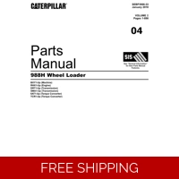 04 CATERPILLAR 988H WHEEL LOADER PARTS MANUAL
