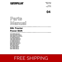 04 CATERPILLAR D8L DOZER PARTS MANUAL