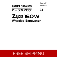 HITACHI ZAXIS 160W WHEELED EXCAVATOR PARTS CATALOG