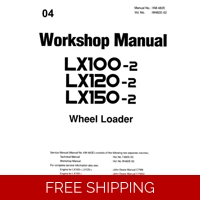 HITACHI LX100-2, LX120-2, LX150-2 WHEEL LOADER WORKSHOP MANUAL