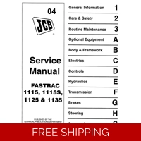 JCB FASTRAC 1115, 1115S, 1125, 1135 SERVICE REPAIR MANUAL