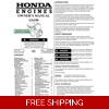 HONDA GS SERIES -GS190 OPERATORS SERVICE MANUAL